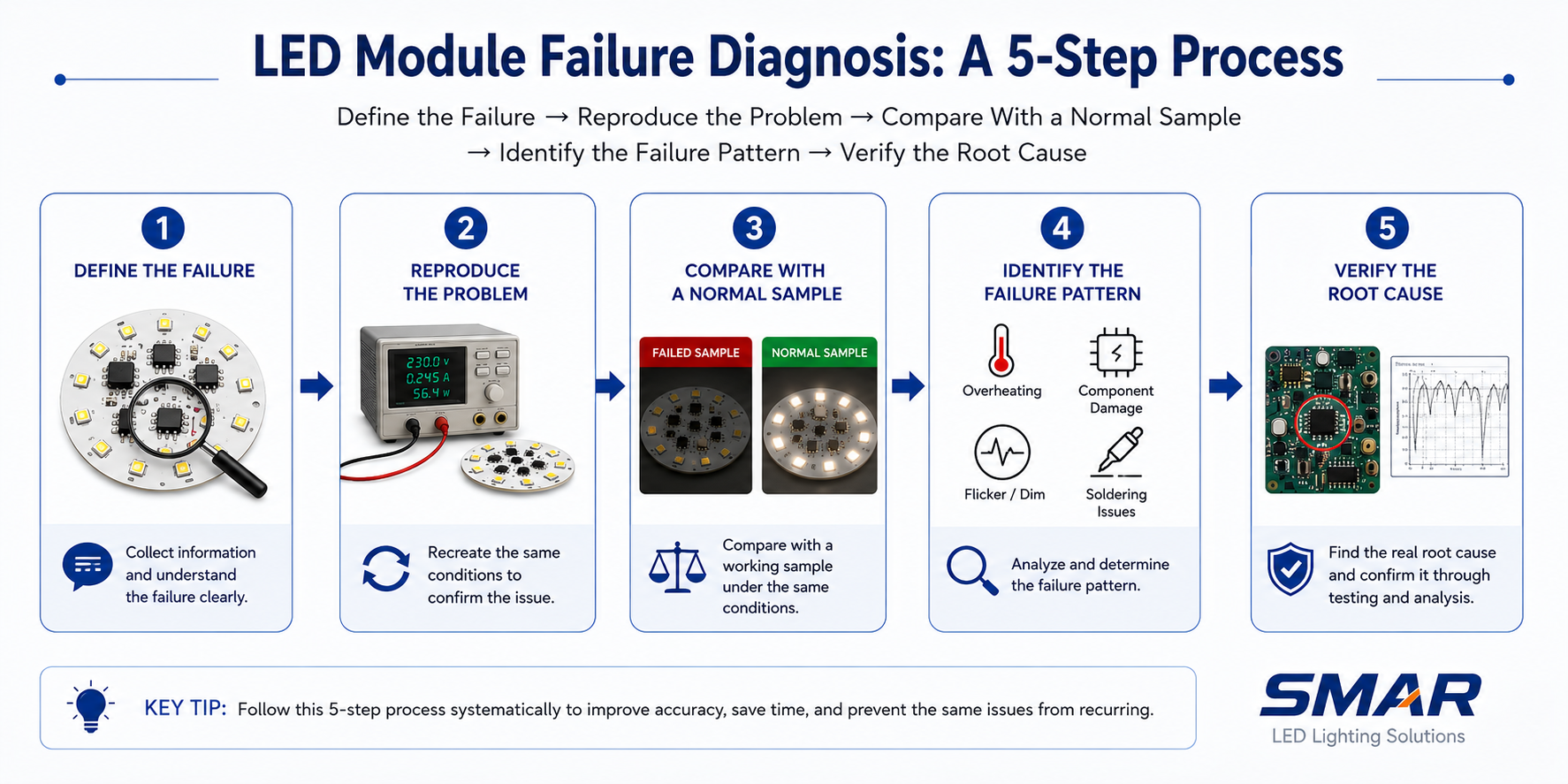 1783309316964035.png 5-step LED module failure diagnosis process.png